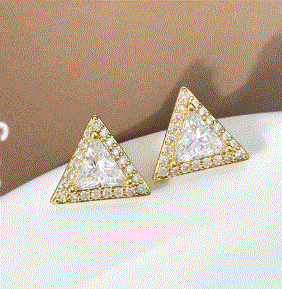 Women's Triangle Stud Earrings Urban Sale