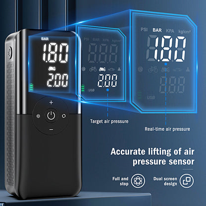 Portable Electric Air Pump + Charger + Super Torch (Multipurpose) UAE Store officaial
