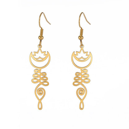Temperament Wild Simple Moon Ring Earrings Urban Sale
