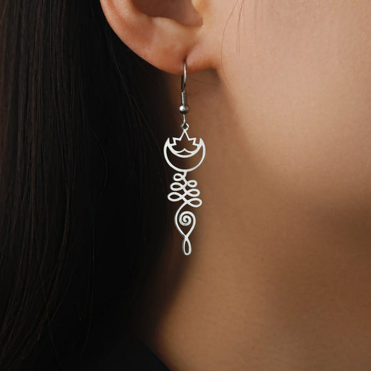 Temperament Wild Simple Moon Ring Earrings Urban Sale