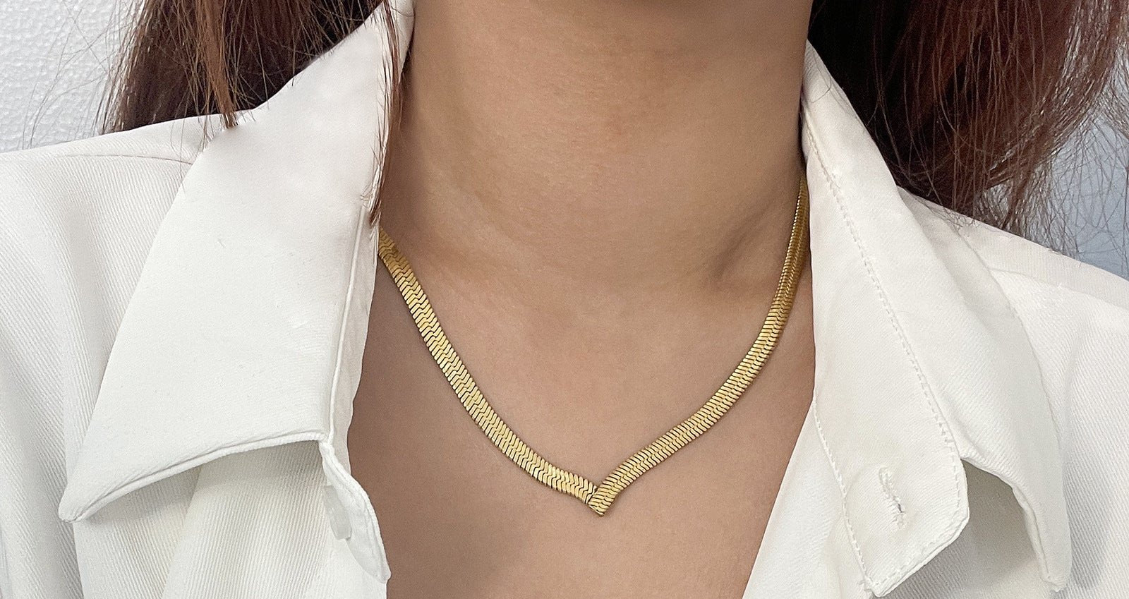 Titanium Steel Snake Bones Chain Blade Chain Necklace Urban Sale