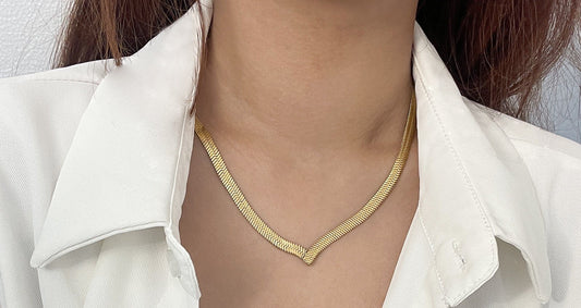 Titanium Steel Snake Bones Chain Blade Chain Necklace Urban Sale