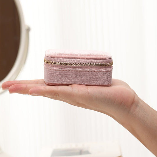 Velvet Travel Jewelry Storage Box Portable Ring Ear Stud Box Urban Sale
