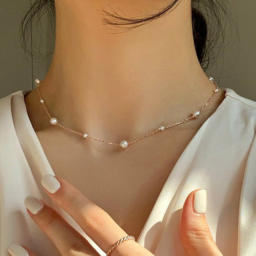 Vintage Pearl Clavicle Chain Female Simple Urban Sale