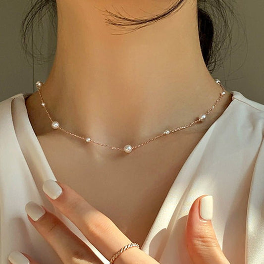 Vintage Pearl Clavicle Chain Female Simple Urban Sale