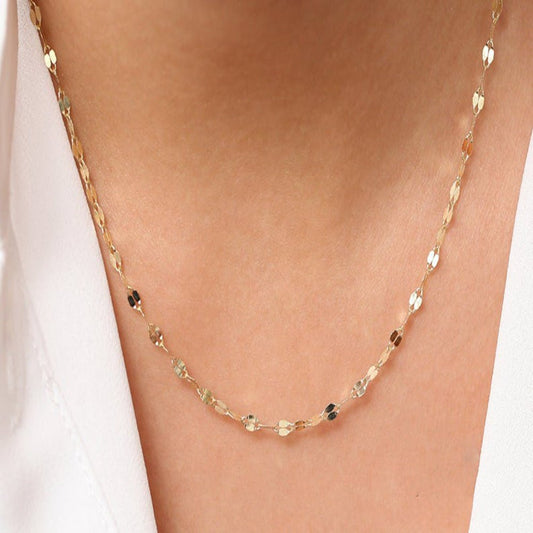 Women's Delicate Lip Chain Necklace Urban Sale