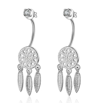 Women's Fashion Feather Dream Catcher Ear Studs Urban Sale
