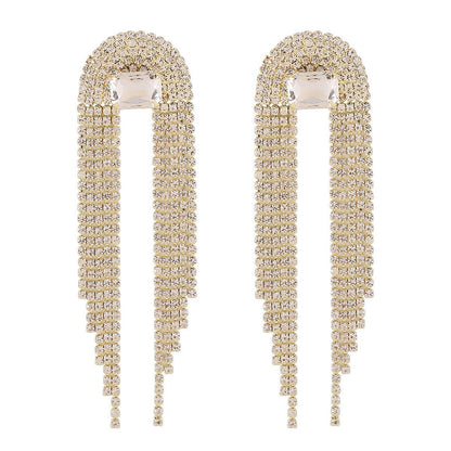 Women's Fashion Temperament Long Fringe Earrings Urban Sale