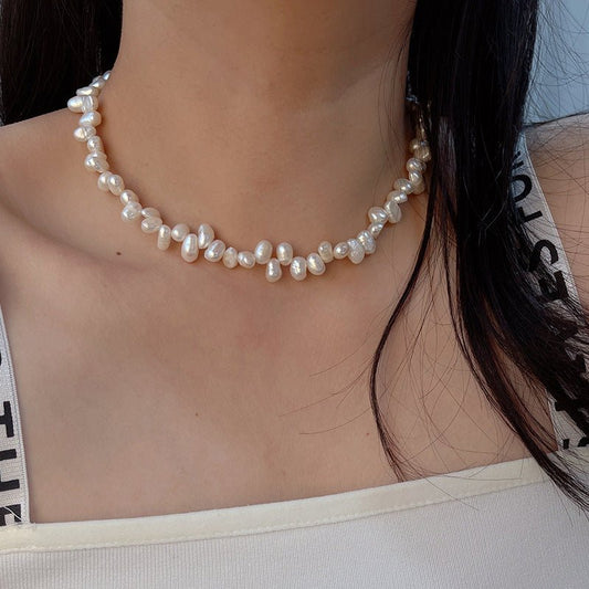 Women's Pearl Necklace Natural Niche Urban Sale
