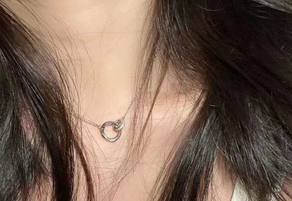 Women's Ring Chain Necklace Gift For Boyfriend Or Girlfriend Clavicle Chain Urban Sale