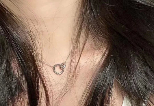 Women's Ring Chain Necklace Gift For Boyfriend Or Girlfriend Clavicle Chain Urban Sale